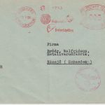 DR - Nordhorn 1940 5 Pfg. AFS Busmaate Polierscheiben Drucksache n. SCHWEDEN