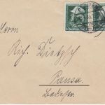 DR - 2x6 Pfg. Heldengedenktag Brief Plauen - Pausa 1935