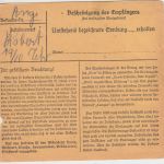 DR - Altlußheim ü. Schwetzingen Poststelle I Paketkarte n. Straßburg 1943