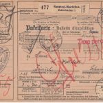 DR - Radebeul-Oberlößnitz 1934 Taxe percue Selbstbucher-Paketkarte i.d. SCHWEIZ