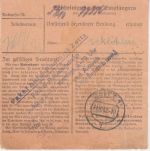 DR - 30+40 Pfg. Adler/Sockel Dienst-Paketkarte Halle - Rasberg 1942