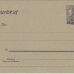 Saargebiet - 15 Pfg. Germania Ganzsache Kartenbrief Überdruck/TypII ungebraucht