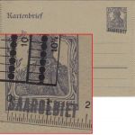 Saargebiet - 15 Pfg. Germania Ganzsache Kartenbrief Überdruck/TypII ungebraucht