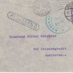 LP Belgien - 25 C. Germania Zensurbrief n. HOLLAND Antwerpen - Amsterdam 1915