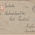 DR - Grimma 1908 Einschreibebrief/Heeressache (Amtshauptmannschaft) n. Meißen