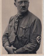 DR - AH Brustbild i. Braunhemd mit Orden sw-Foto-AK SST Wien/Berlin 9./10.3.1938