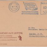 DDR - Leipzig 1958 25 Pfg. AFS V. Parteitag SED Brief n. Berlin