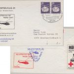 BRD - Bamberg Michelau Helicopter-Flug 81 Schmuckkuvert BM-Ausstellung 1981