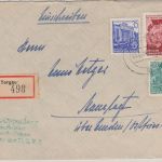 DDR - Torgau 1954 Einschreibebrief n. Emden