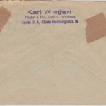 DDR - Int. Konferenz d. Werktätigen...in Wien Masch.Werbestpl. Brief Berlin 1955