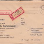 DDR - Berlin 1977 Einschreiben-Postsache d. Versandstelle f. Sammlermarken