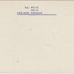 DDR - Dresden Prag Bahnpost Zug 00073 Karte n. TSCHECHIEN 1990