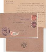 DR-Infla - 1 M.+10 Pfg. Dienst Einschreibebrief Karlsruhe - Baden-Baden 1920