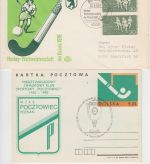 Hockey - 4 Belege (BRD, Spanien, Indien, Polen) ex 1972/1982