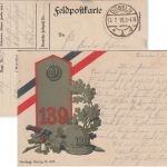 DR - Döbeln 1918 Inf.Rgt. 139 farb. Regimentspostkarte/Feldpost