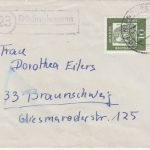 BRD - (23) Düdinghausen teilapt. Landpost-Ra2 Brief Nienburg - Braunschweig 1962