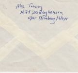 BRD - (23) Düdinghausen teilapt. Landpost-Ra2 Brief Nienburg - Braunschweig 1962