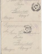 DR - Marseilles 1917 - 2 Kriegsgefangenenbriefe n. Helmstedt - Inhalt !