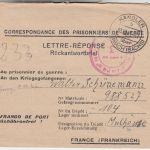SBZ - Kändler ü. Limbach Poststelle I Kriegsgefangenenbrief n. FRANKREICH 1947