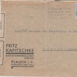DR - 25 Pfg. Hindenburg Brief n. BELGIEN Plauen - Genval 1933 Zollverschluss