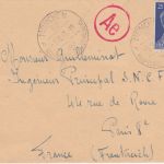 DR - 25 Pfg. AH Zensurbrief/Fremdarbeiter n. FRANKREICH München 60 1943