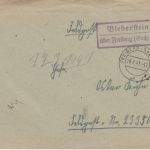 DR - Bieberstein ü. Freiberg 2 Landpost-Ra2 Feldpostbrief an Fp.Nr. 23330F