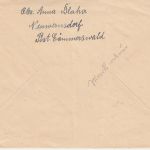 DDR - 20 Pfg. Tag d. Briefmarke Brief Poststelle I Cämmerswalde ü. Freiberg 1956