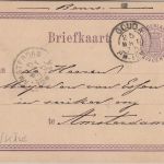 Niederlande - 2 1/2 C. Ganzsache K2 Gouda 25. MRT 75 n. Amsterdam