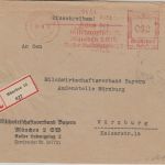 DR - München 15 1937 42 Pfg. AFS Haus d. Milchwirtschaft Einschreibebrief
