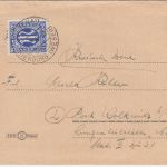 AM-Post - 25 Pfg. dt. Druck Faltbrief Liebenau ü. Nienburg n. Wolkwitz 1946