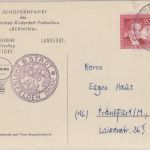 BRD - 1. Dt. Kinderdorf Freiballon Bernina Jungfernfahrt Ballonpostkarte 1959