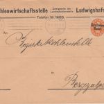 Bayern/DR - 30 Pfg. Staatswappen u.a. MIF Dienstbrief Ludwigshafen 11.6.20