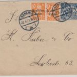 Bayern/DR - 20 Pfg. Staatswappen u.a. Mischfrankatur Ortsbrief München 22.4.21