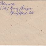 SBZ - (3b) Binz Rügen Sonne Wasser Wald 1950 Handwerbestempel Brief n. Berlin