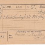 DR - 5 Pfg. Schiller Ortskarte/Frachtgutbenachrichtigung Steinwiesen 1928
