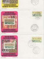 BRD - ATM Erstausgabe 2. Jan 1981 14 Schmuck-FDC/versch. Stempel/Orte