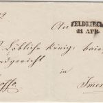 Österreich/Bayern - Feldkirch 21 APR L2 Dienstbrief n. Immenstadt ca. 1860