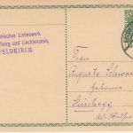 Österreich - 5 H. Ganzsache Feldkirch - Hirschegg/Kleinwalsertal 1914 Absender!