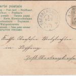 Bayern - 2 Pfg. Wappen Karte/Nachbarortsverkehr Ampfing - Oberbergkirchen 1905