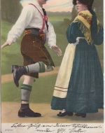 Bayern - 2 Pfg. Wappen Karte/Nachbarortsverkehr Ampfing - Oberbergkirchen 1905