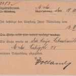 Bayern - 10 Pfg. Staatswappen Ganzsache+Zusatz München - Braunschweig 19.6.20