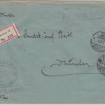 Bayern - 25+35 Pfg. Staatswappen Ortseinschreibebrief München 31 - 10.3.20