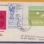 Brasilien - 2,50 Cr. Fussball-WM'74 LH-Sonderflug/Finale n. München 1974