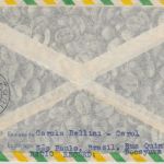 Brasilien - 5,80 Cr. Fussball-WM 1950 u.a. Luftpost-Einschreibebrief Sao Paulo