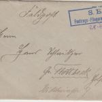 DR - Festungs-Fliegerabteilung Boyen Ra2 Feldpostbrief n. Gr. Flottbeck 1915