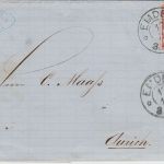 NDP/Hannover - Emden 17/11 nachv. hann. K2 Brief 1 Gr./dst. n. Aurich 1868