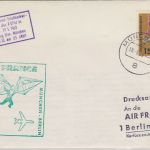 BRD - Helikopterpost Ulm München 1963 Zuleitung Air France Flug München - Berlin