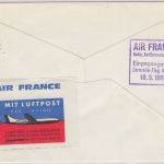 BRD - Helikopterpost Ulm München 1963 Zuleitung Air France Flug München - Berlin