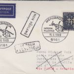 BRD - Merzbruck Intern. Flugtag Hubschrauber Luftpostbrief n. ANDORRA 1969