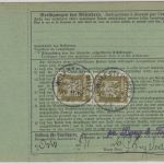 DR - 2x100 Pfg. Korbdeckel u.a. Paketkarte n. NORWEGEN Wolfstein - Oslo 1925